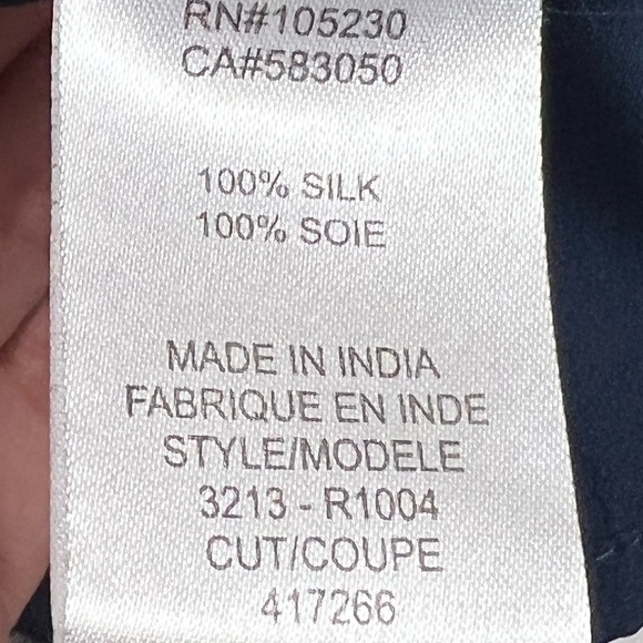 Joie Kayture Navy Silk Romper in Printed Georgette - Picture 15 of 16